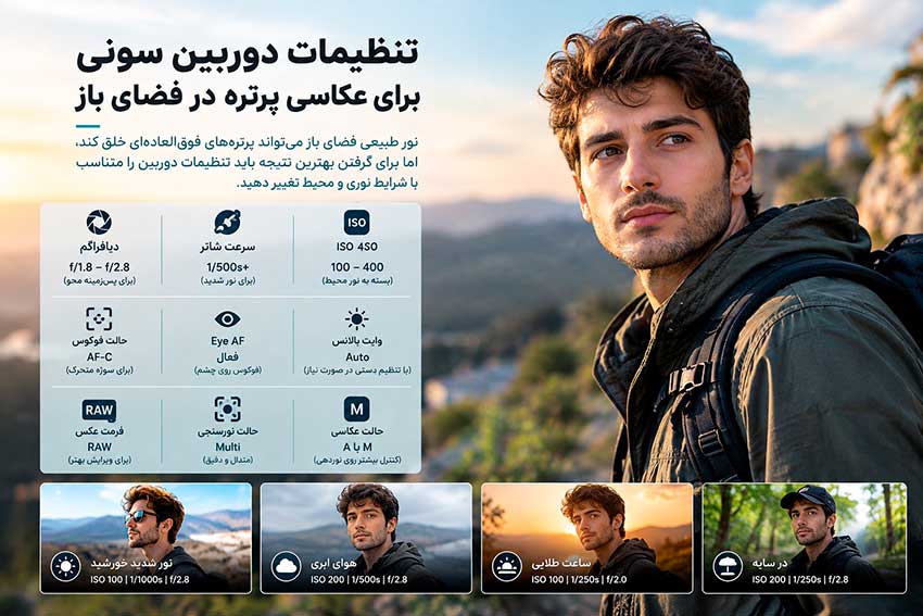 بهترین تنظیمات دوربین سونی برای عکاسی پرتره 3